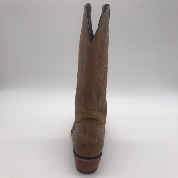 Pesos Bill Western Snip Toe Cowgirl Boots - Picture 4 of 8